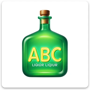Sign says abc liquor sticker