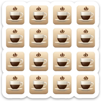 Minimalist icon set designed for social media, clean flat design, soft neutral color palette (#102b1f #ffbdc5 #4d0011 #ffffff #ffd9d9), simple coffe, smooth lines, modern and elegant style, cons grils, consistent stroke width, aesthetic and cohesive. sticker