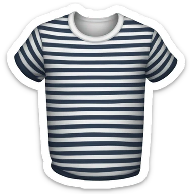 striped tshirt sticker