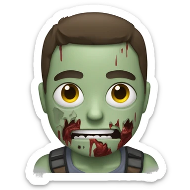 fighter a zombie sticker