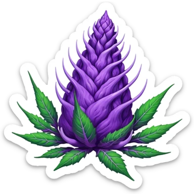 Purple kush nug sticker