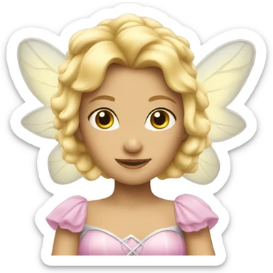 Blonde fairy princess sticker