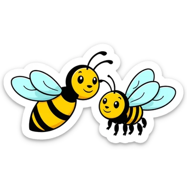 Two Bee Best friends  sticker