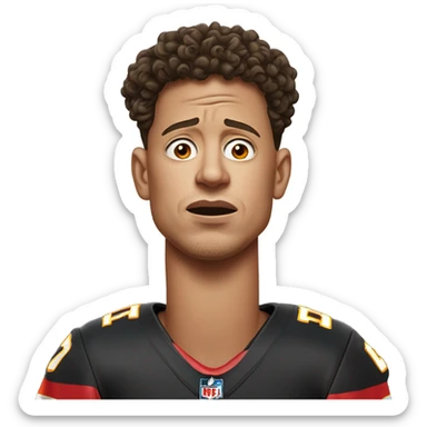 Patrick Mahomes crying to a ref sticker