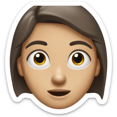 Surprised woman sticker