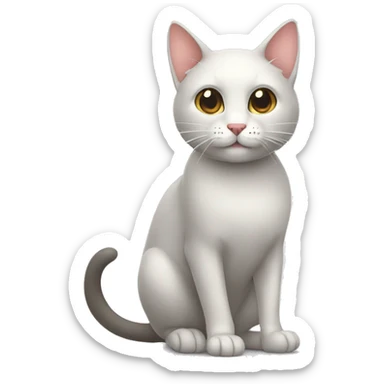 Gato brincando com um rato  sticker