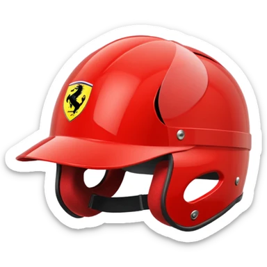 ferrari helmet sticker