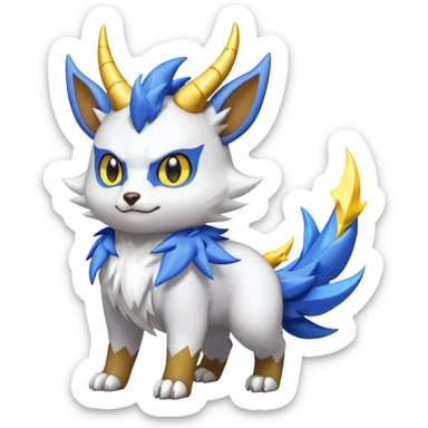 Gatomon-Pteromon-Electrike-Skiddo-fusion sticker