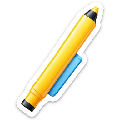 colorful highlight marker sticker