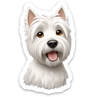 West highland white terrier sticker