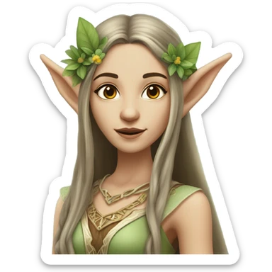 an elf woman login sticker