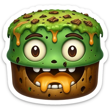 rotten food, no faces, no people sticker