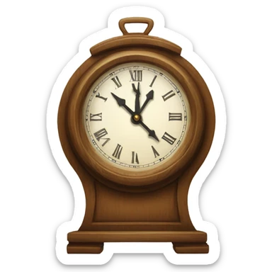 Table clock  sticker