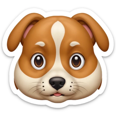 Dog, rolling eyes, sarcasm  sticker