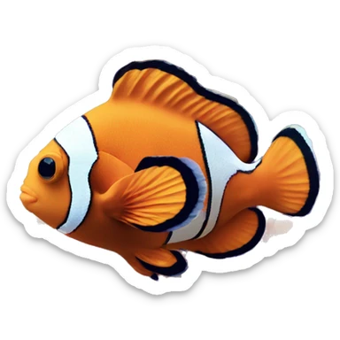 A clown fish amongst coral sticker
