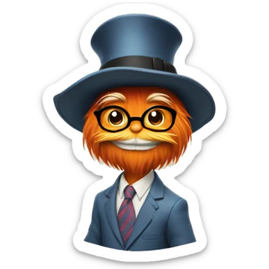Preppy Lorax  sticker