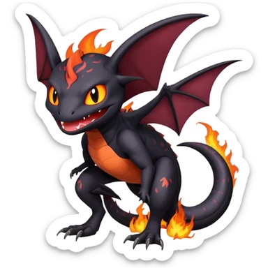 Salandit-Noibat-Litten-Hybrid (Full body) sticker