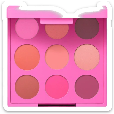Eye Shadow Palette pink sticker