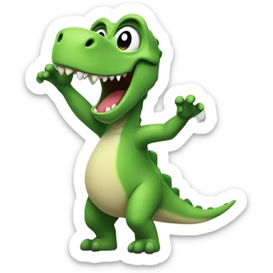 Dino dab sticker