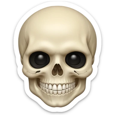 Pregnant skull man emoji sticker