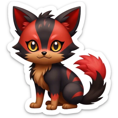 Litten-Zorua-hybrid full body sticker