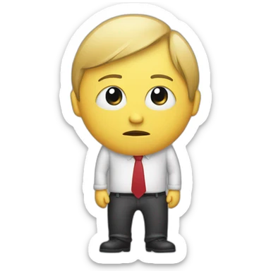 Cheating person sticker