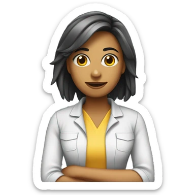 Chica trabajadora sticker