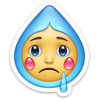 Üzgün gözleri dolan emoji sticker