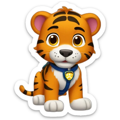 paw patrol tiger sticker