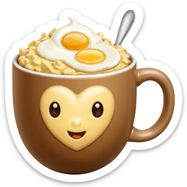 Protein Coffee + Egg Scramble sticker