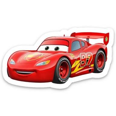 lightning mcqueen young sticker
