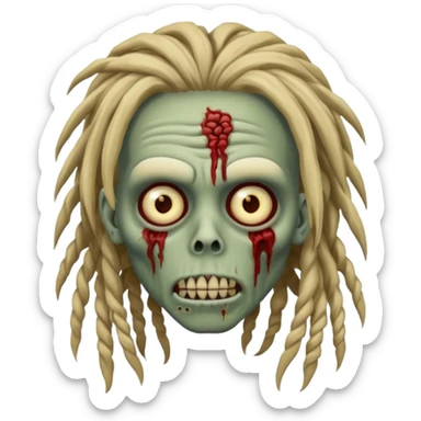 Zombie dreadhead  sticker