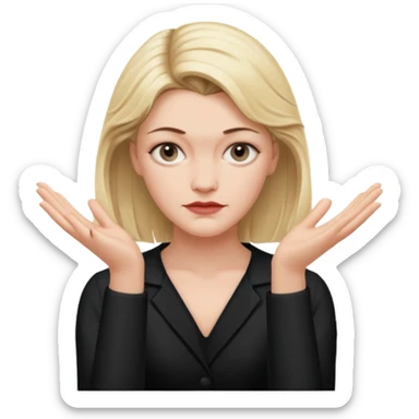 laura palmer hands' gesture sticker
