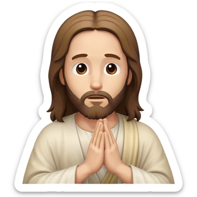 jesus christ pray sticker