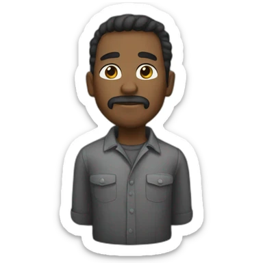 Lazo cruzado negro sticker