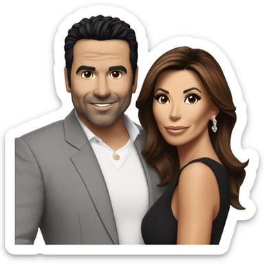 Ricardo Antonio Chavira with Eva Longoria sticker