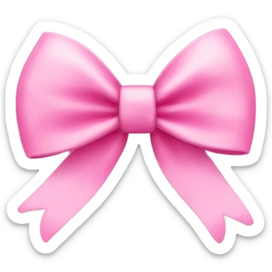 Pink bow  sticker