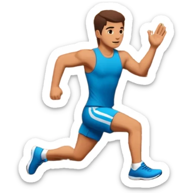 Someone hopping a wall sticker