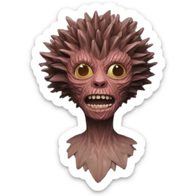 demogorgon from stranger things sticker