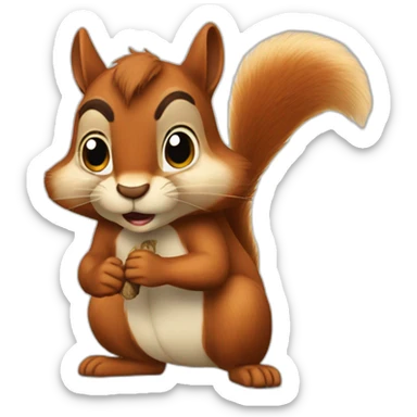 bad-mannered-squirrel sticker
