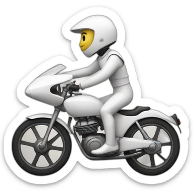 fencer on bike  sticker