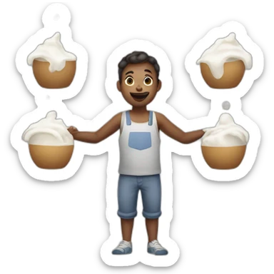 juggle the milk sticker