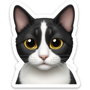 Tuxedo cat sticker