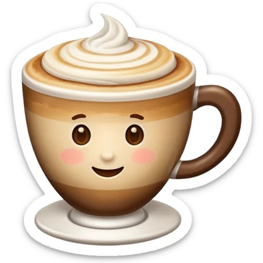 Genera un emoji di unacappuccino sticker