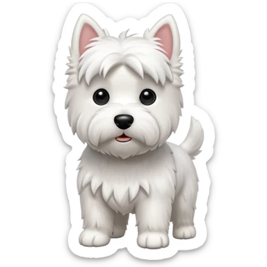 Westie dog sticker