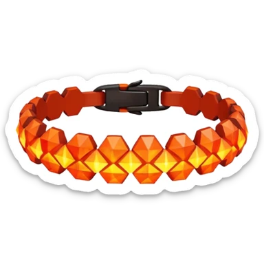 low poly fire bracelet  sticker