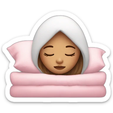 Sleep girl sticker