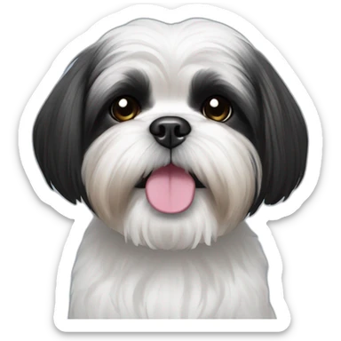 Shih tzu black sticker
