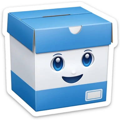 Crée 1  emojis détaillés et stylisés autour du nouveau sèche-cheveux BaByliss PRO Drying Wand.
1️⃣ Emoji du carton d’emballage du produit, fermé, design moderne et professionnel.

 sticker