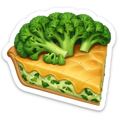 Broccoli pie sticker